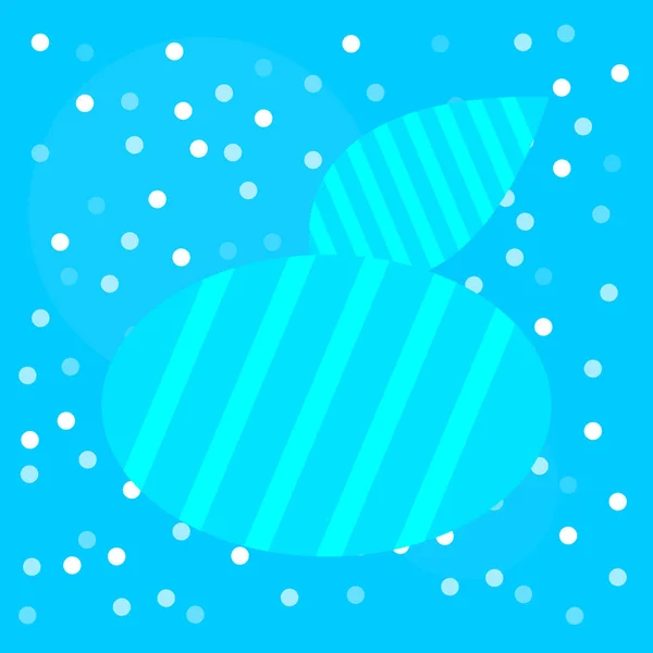 Ice Shaped Tangerine Leaf Object Blue Background Falling Snow Concept — Stock Vector