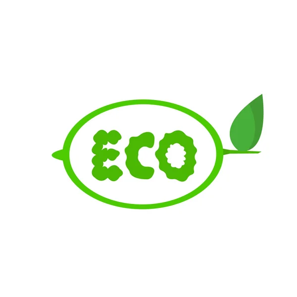 배경에 Eco — 스톡 벡터