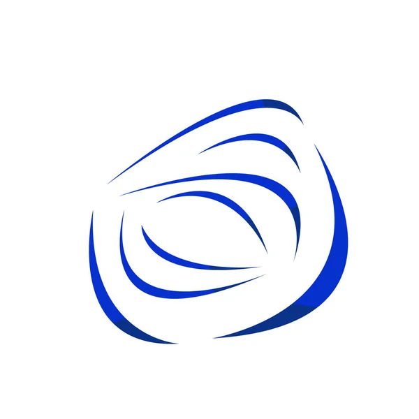 Natuurlijk Logo Blauwe Druppel Water Bestaande Uit Subtiele Patronen Object — Stockvector