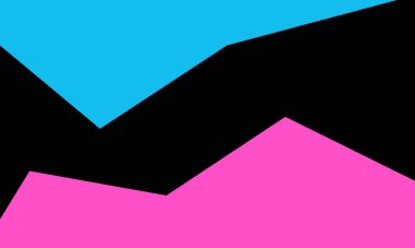 İlginç desenleri olan üç renkli soyut arkaplan tasarım için mavi pembe duvar kağıdı