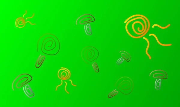 Papier Peint Naturel Pour Conception Champignons Arbre Soleil Beaux Motifs — Image vectorielle