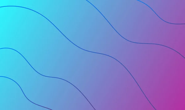 Сине Фиолетовый Абстрактный Фон Волнистыми Тонкими Линиями Обоев Дизайна — стоковый вектор