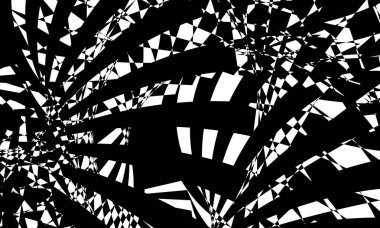 Pop sanatı tarzında siyah ve beyaz soyutlanmış arka plan, hipnotik konsept tasarlamak için duvar kağıdı yaratıcı.