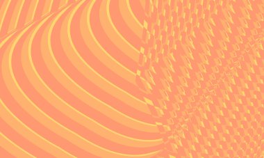 Sarı ve turuncu soyutlanmış arka plan pop sanat tarzında, hipnotik yaratıcı tasarım kavramına sahip duvar kağıdı 