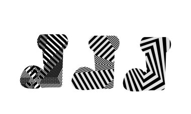 Soyut tırtıklı çizmeleri olan keçeli çizmelerin çizmeleri pop sanatının tarzında hipnotize edilmiş.