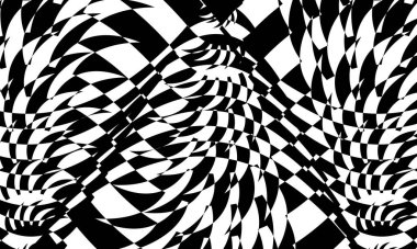 Pop sanatı tarzında siyah ve beyaz soyutlanmış arka plan, hipnotik konsept tasarlamak için duvar kağıdı yaratıcı.