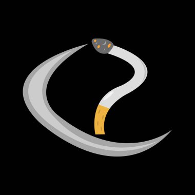 yılan simgesi vektör illüstrasyonu