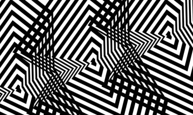 Pop sanatı tarzında siyah ve beyaz soyutlanmış arka plan, hipnotik konsept tasarlamak için duvar kağıdı yaratıcı.