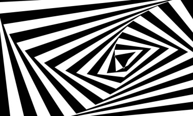 Siyah ve beyaz soyut arkaplan pop sanatı tarzında, hipnotik yaratıcı tasarım kavramına sahip duvar kağıdı 