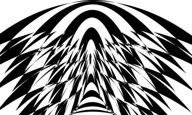 Pop sanatı tarzında siyah ve beyaz soyutlanmış arka plan, hipnotik konsept tasarlamak için duvar kağıdı yaratıcı.