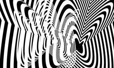 Pop sanatı tarzında siyah ve beyaz soyutlanmış arka plan, hipnotik konsept tasarlamak için duvar kağıdı yaratıcı.