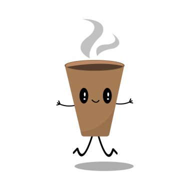 Yuvarlak siyah gözlü çizgi film karakteri. 