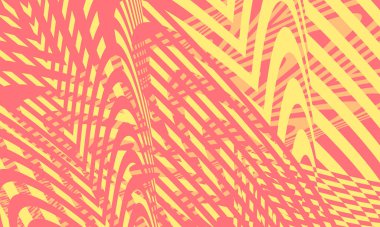 Sarı ve turuncu soyutlanmış arka plan pop sanat tarzında, hipnotik yaratıcı tasarım kavramına sahip duvar kağıdı 