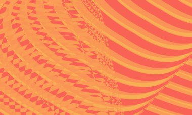 Sarı ve turuncu soyutlanmış arka plan pop sanat tarzında, hipnotik yaratıcı tasarım kavramına sahip duvar kağıdı 