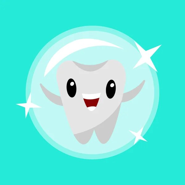 Higiene Dental Oral Concepto Salud Dental Personaje Dibujos Animados Del — Vector de stock