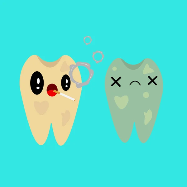 Hygiène Dentaire Buccale Concept Santé Dentaire Personnage Dessin Animé Dentaire — Image vectorielle