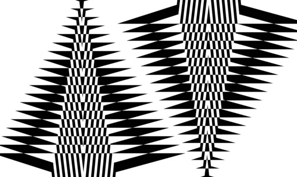 Черно Белый Абстрактный Ребристый Фон Стиле Поп Арта Обои Дизайна — стоковый вектор