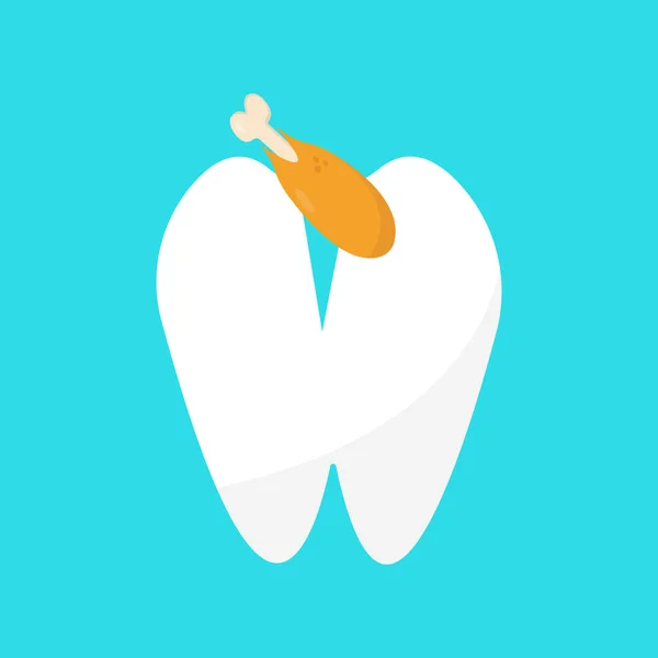 Orale Mondhygiëne Tand Gezondheid Concept Illustratie Van Gezonde Witte Tanden — Stockvector