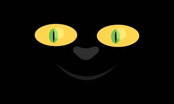 Vector Illustratie Van Halloween Gezicht Emoticon Met Ogen — Stockvector
