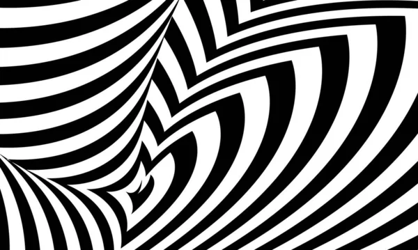 Fekete Fehér Absztrakt Bordázott Háttér Stílus Pop Art Tapéta Design — Stock Vector