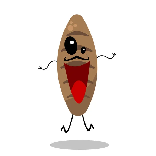 Cute Cartoon Character Potato Vector Illustration — Stock Vector