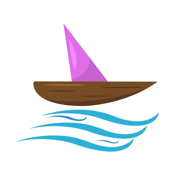 Boat Icon Vector Illustration Design — Stock Vector