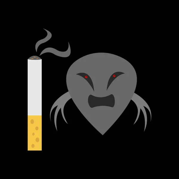喫煙防止の概念ベクトル図 — ストックベクタ