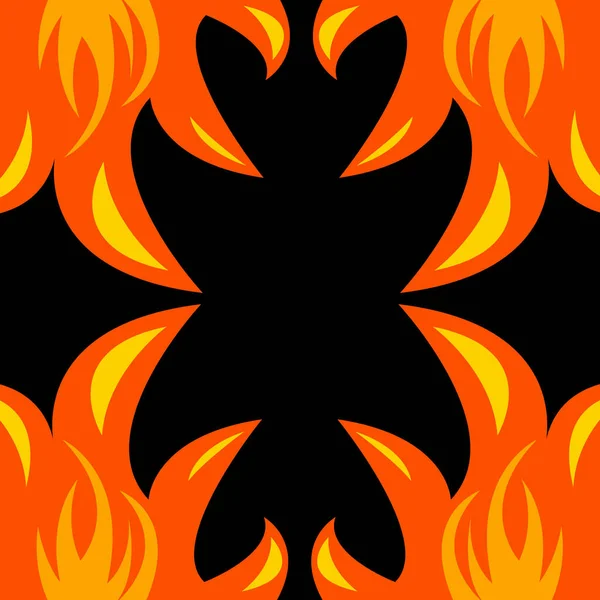 Abstract Fire Flame Vector Illustration — Stock Vector