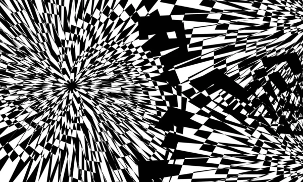 ポップアートのスタイルで黒と白の抽象リブの背景 催眠的な創造的なデザインコンセプトの壁紙 — ストックベクタ