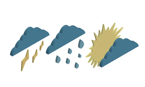 Ikona Předpověď Počasí Plochá Ilustrace Padajících Ikon Vektorů Sněhu Pro — Stockový vektor