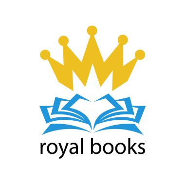 Bilgi ve eğitim kavramına sahip altın kaplama logo kitabı