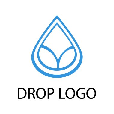 su tasarım için doğal logo bırakır