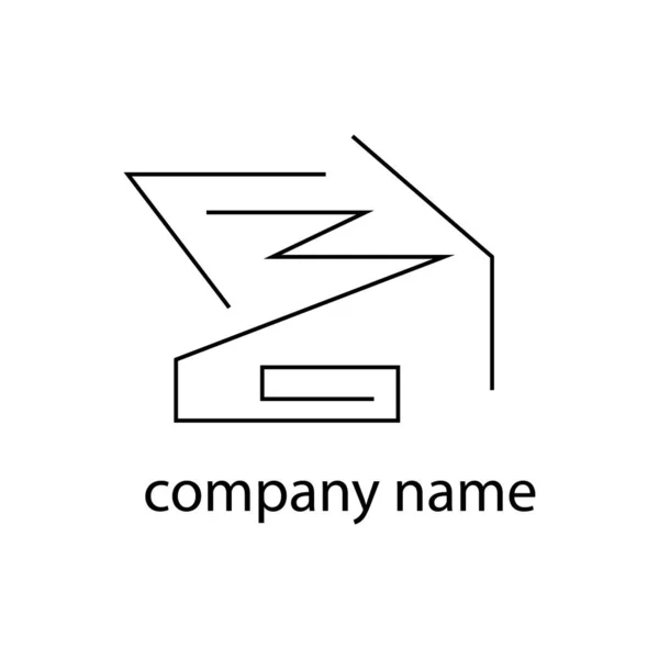 Logotipo Abstrato Estilo Minimalismo Para Nome Empresa —  Vetores de Stock