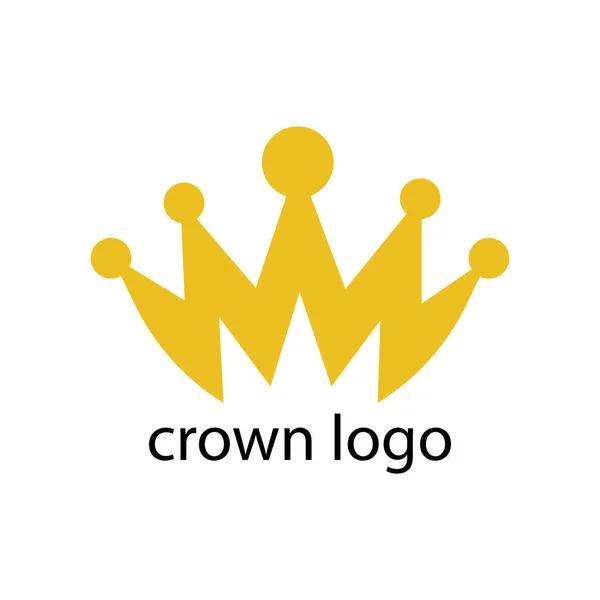 Logo Golden Crown Concept Productos Reales — Vector de stock