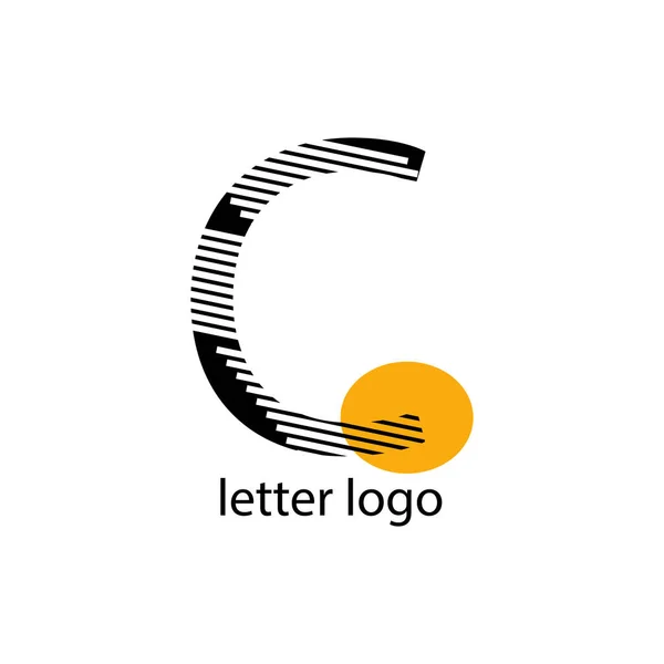 Μοντέρνο Γράμμα Λογότυπο Πορτοκαλί Κηλίδα — Διανυσματικό Αρχείο
