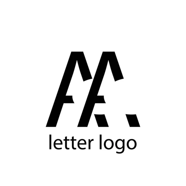 Due Lettere Logo Design — Vettoriale Stock