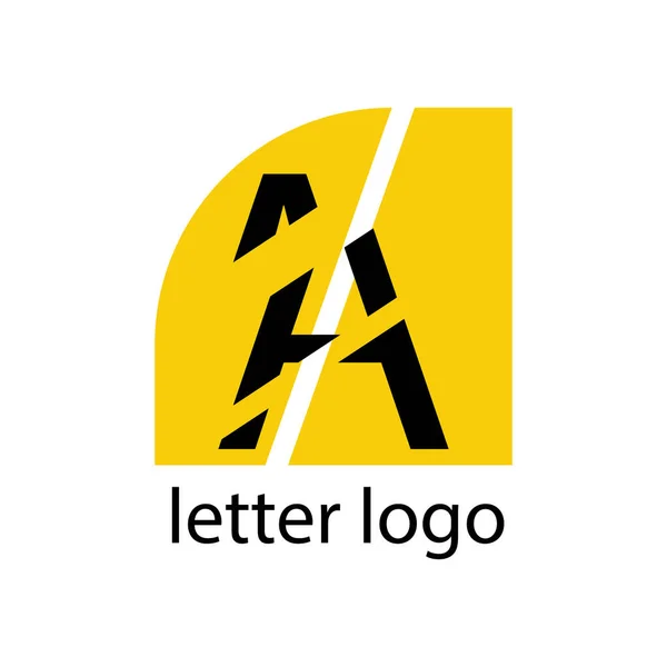 Carta Design Moderno Logotipo —  Vetores de Stock