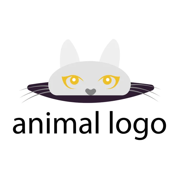 Logo Animalelor Fundal Alb — Vector de stoc