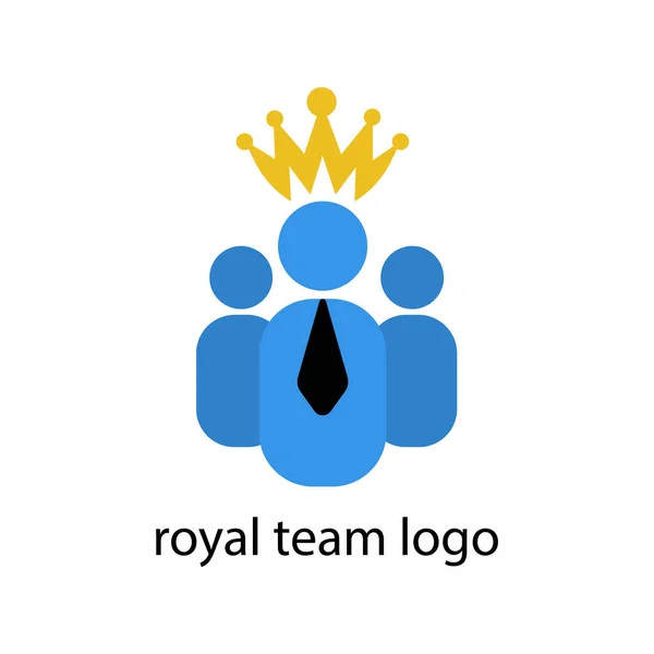 Logo Kraliyet Dünyası Başarı Konsepti — Stok Vektör