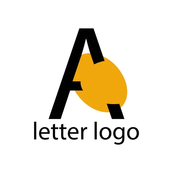 Letra Logotipo Con Diseño Moderno Patrón Naranja Brillante — Vector de stock