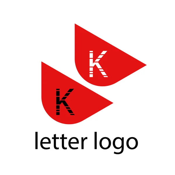 Beyaz Arkaplanda Harfi Modern Logo Tasarımı — Stok Vektör