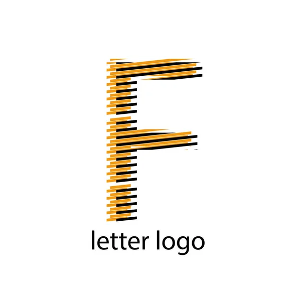 Черный Оранжевый Буквы Логотип — стоковый вектор