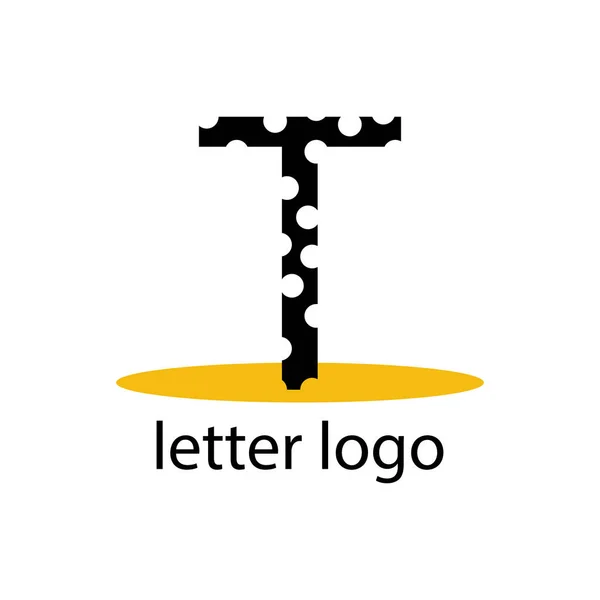 Letra Logo Con Diseños Tallados Diseño Moderno Sobre Fondo Blanco — Archivo Imágenes Vectoriales
