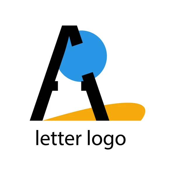 Letra Logotipo Brillante Para Diseño Moderno — Vector de stock