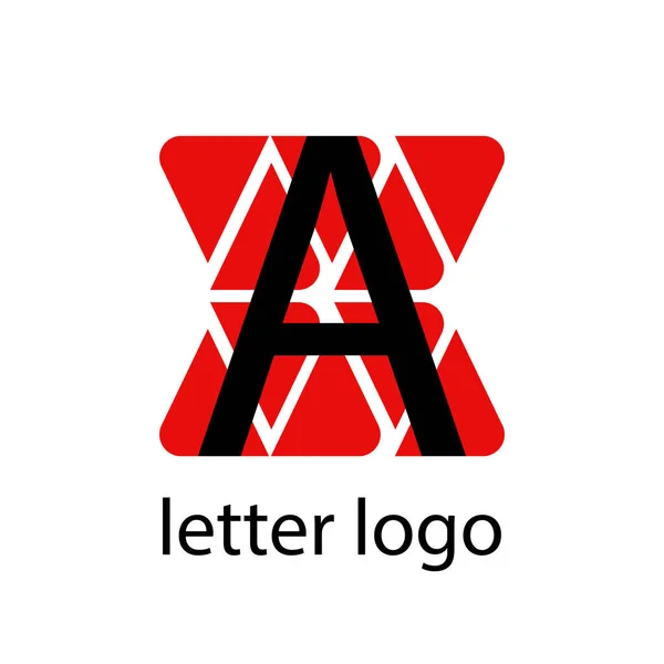 Γράμμα Ένα Φόντο Των Κόκκινων Προτύπων Σύγχρονο Λογότυπο Για Σχεδιασμό — Διανυσματικό Αρχείο
