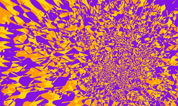 Original Orange Muster Auf Violettem Hintergrund Dynamisches Muster — Stockvektor