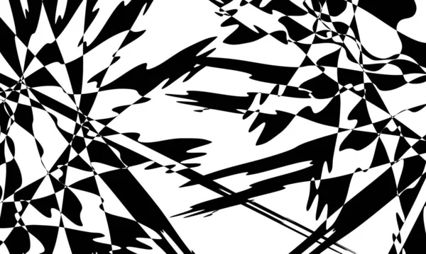 Schwarze Muster Stil Der Art Auf Weißem Hintergrund Interessantes Design — Stockvektor