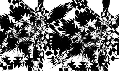 Büyüleyici siyah desenli optik illüzyon modern tasarım