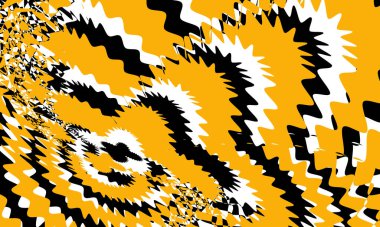 beyaz arkaplanda turuncu siyah desenler