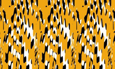 çok renkli bir duvar kağıdında turuncu ve siyah benzersiz desen